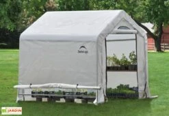 Serre De Jardin Souple Avec Aérations En Polyéthylène Et Acier 3 M²