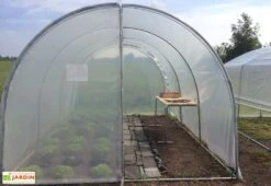 Serre Tunnel Tonneau En Polyéthylène 27 M² - Essentielle 9 X 3 M -Garantia Boutique serre jardin tunnel essentielle tonneau 4 3