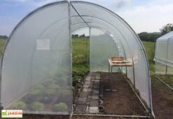 Serre Tunnel Tonneau En Polyéthylène 27 M² - Essentielle 9 X 3 M -Garantia Boutique serre jardin tunnel essentielle tonneau 5 3