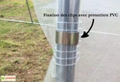 Serre Tunnel Tonneau En Polyéthylène 27 M² - Essentielle 9 X 3 M -Garantia Boutique serre jardin tunnel essentielle tonneau 7 3