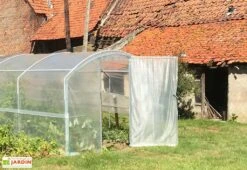Serre Tunnel Tonneau En Polyéthylène 9 M² - 4 Saisons 3 X 3 M