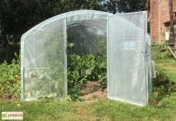Serre Tunnel Tonneau En Polyéthylène 36 M² - 4 Saisons 12 X 3 M -Garantia Boutique serre jardin tunnel polyethylene tonneau 4 saisons 3m 1 6