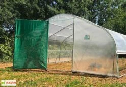 Serre Tunnel Tonneau En Polyéthylène 37,5 M² - 5ème Saison 7,5 X 5 M -Garantia Boutique serre jardin tunnel polyethylene tonneau 5 saison 5m 2