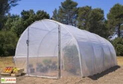 Bâche De Couverture Pour Serre De Jardin Tunnel Richel 3x3 Pied Droit -Garantia Boutique serre jardin tunnel richel 3x3m pied droit 1porte 2