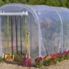 Serre De Jardin Tunnel Richel 2x3 Pied Droit 2x180µ 1 Porte -Garantia Boutique serre jardin tunnel tichel 2x3m pied droit 1porte