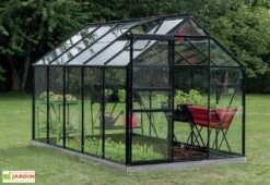 Serre Jardin Aluminium Verre Lily 6,2 M² – Plusieurs Coloris -Garantia Boutique serre jardin verre aluminium lily introgrow 3
