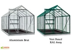 Serre Jardin Aluminium Verre Lily 6,2 M² – Plusieurs Coloris -Garantia Boutique serre jardin verre aluminium lily introgrow 4