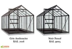 Serre Jardin Aluminium Verre Lily 6,2 M² – Plusieurs Coloris -Garantia Boutique serre jardin verre aluminium lily introgrow 5