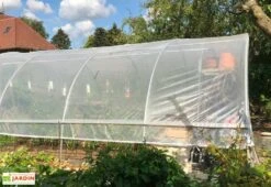 Serre Tunnel Tonneau En Polyéthylène 34 M² - Gothique 7,5 X 4,5 M
