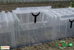 Serre De Jardin Tunnel De Culture : Bases + Embouts + Piquets (79 X 59 X 50 Cm) -Garantia Boutique serre tunnel jardin modulo 60 bases embouts piquets 1