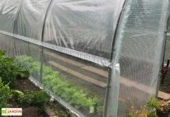 Serre Tunnel Tonneau En Polyéthylène 24 M² - Jardinière 8 X 3 M -Garantia Boutique serre tunnel jardiniere tonneau polyethylene 3m details 3