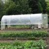 Serre Tunnel Tonneau En Polyéthylène 18 M² - Jardinière 6 X 3 M -Garantia Boutique serre tunnel jardiniere tonneau polyethylene 6x3m