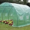 Serre De Jardin Tunnel 3x3m En Polyéthylène Vert Renforcé -Garantia Boutique serre tunnel polyethylene habrita 3
