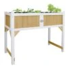Axi Jardinière Sur Pieds En Bois De Hemlock - 120 X 54 X 94 Cm -Garantia Boutique table culture bois axi