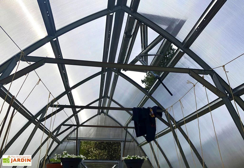 Serre De Jardin En Polycarbonate Et Acier Galvanisé 7 Serre De Jardin En Polycarbonate Et Acier Galvanisé – Image 5