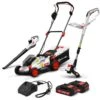 Kit Tondeuse électrique + Coupe-bordure électrique + Souffleur 20 V