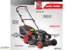 Tondeuse Thermique Autotractée 173 CC – 50 Cm -Garantia Boutique tondeuse thermique 173cc elem garden ttac51t173 22