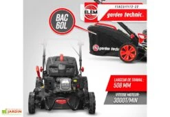 Tondeuse Thermique Autotractée 173 CC – 50 Cm -Garantia Boutique tondeuse thermique autotractee elem garden ttac51t173 22