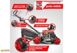 Tondeuse Thermique Autotractée 173 CC Démarreur électrique – 50 Cm -Garantia Boutique tondeuse thermique elem garden ttac51t173es 23 demarrage electrique