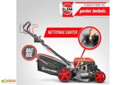 Tondeuse Thermique Autotractée 173 CC Démarreur électrique – 50 Cm -Garantia Boutique tondeuse thermique elem garden ttac51t173es 23 nettoyage carter